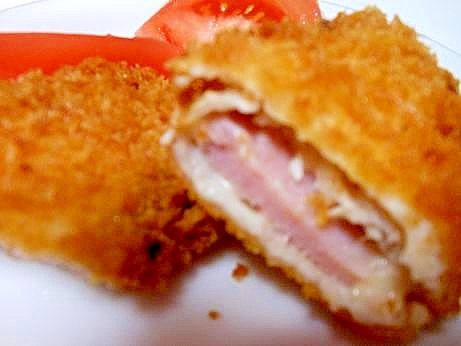 豚肉のチーズハム巻きフライ