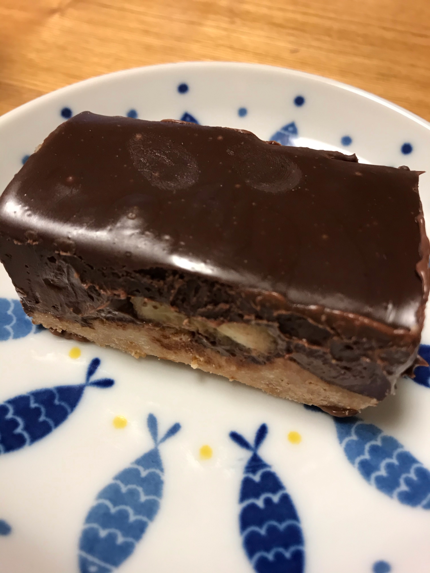 濃厚！レンジで簡単生チョコバナナケーキ