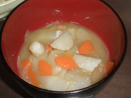菊芋のお味噌汁