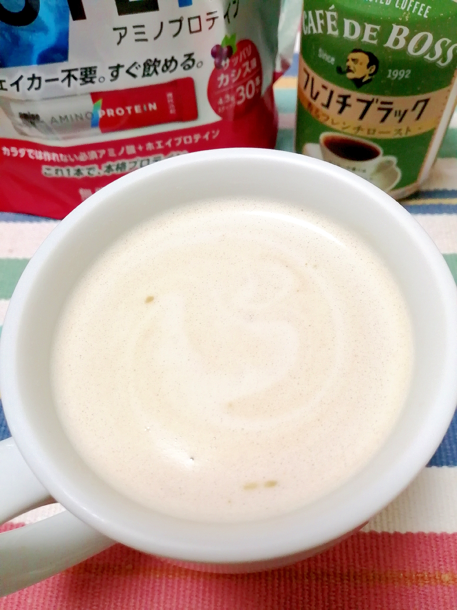 ホッと☆カシスプロテインカフェオレ♪