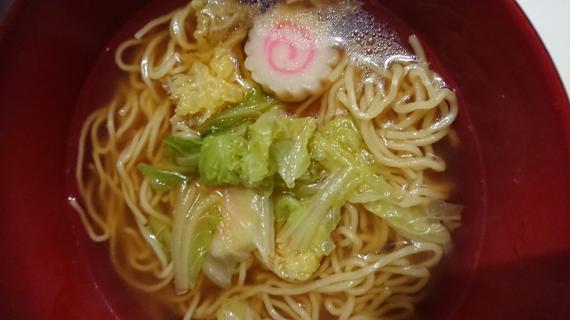 白菜となるとの中華麺