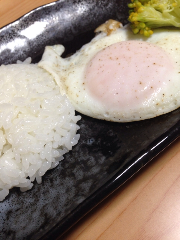 目玉焼きの、和食朝ごはん^ ^