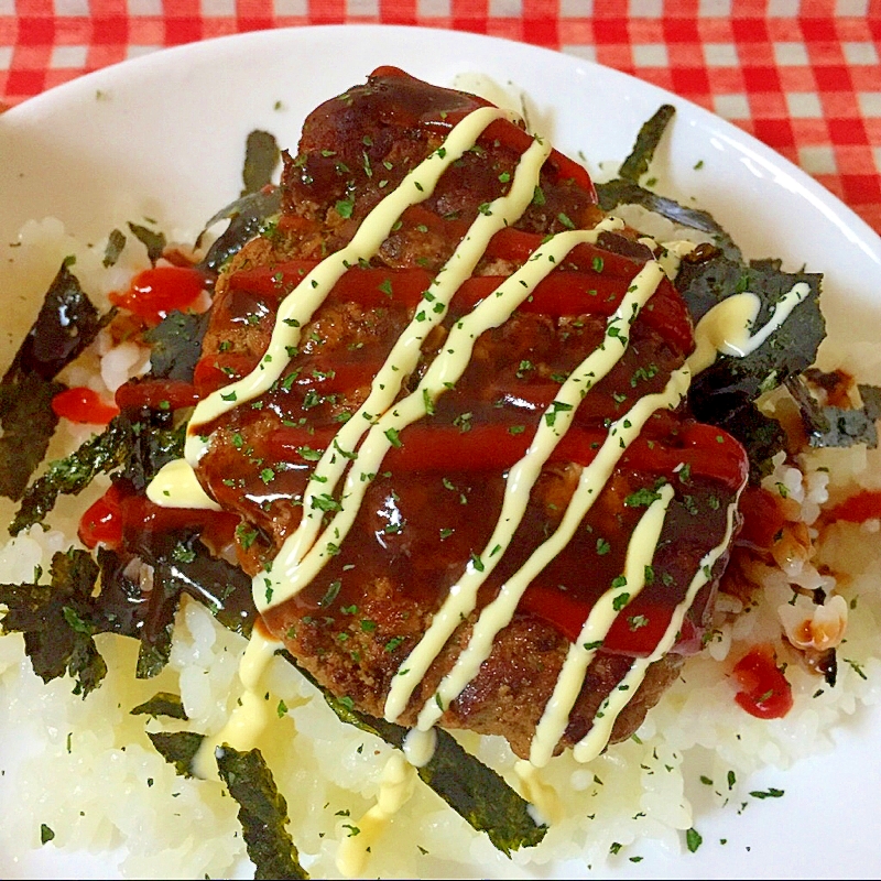 ハンバーグの海苔丼★