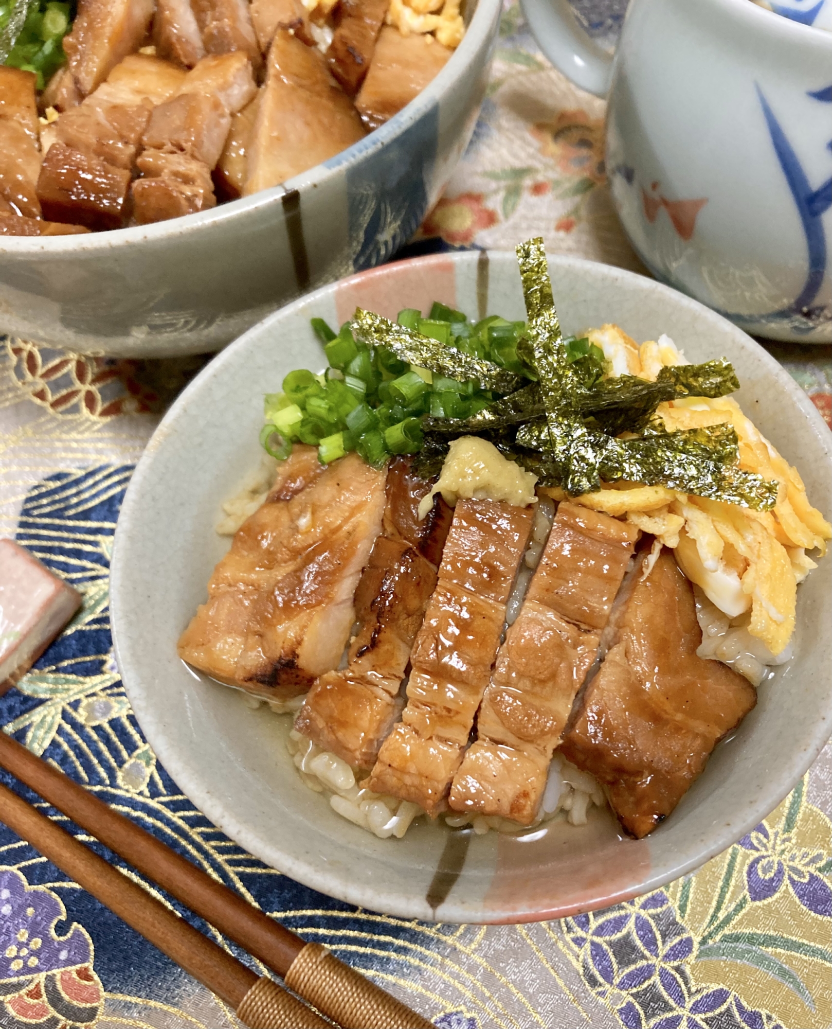 豚バラ蒲焼きの簡単ひつまぶし✨