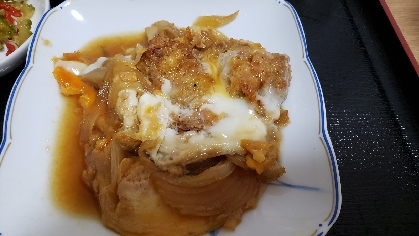 残ったカツで、つゆだくカツ煮