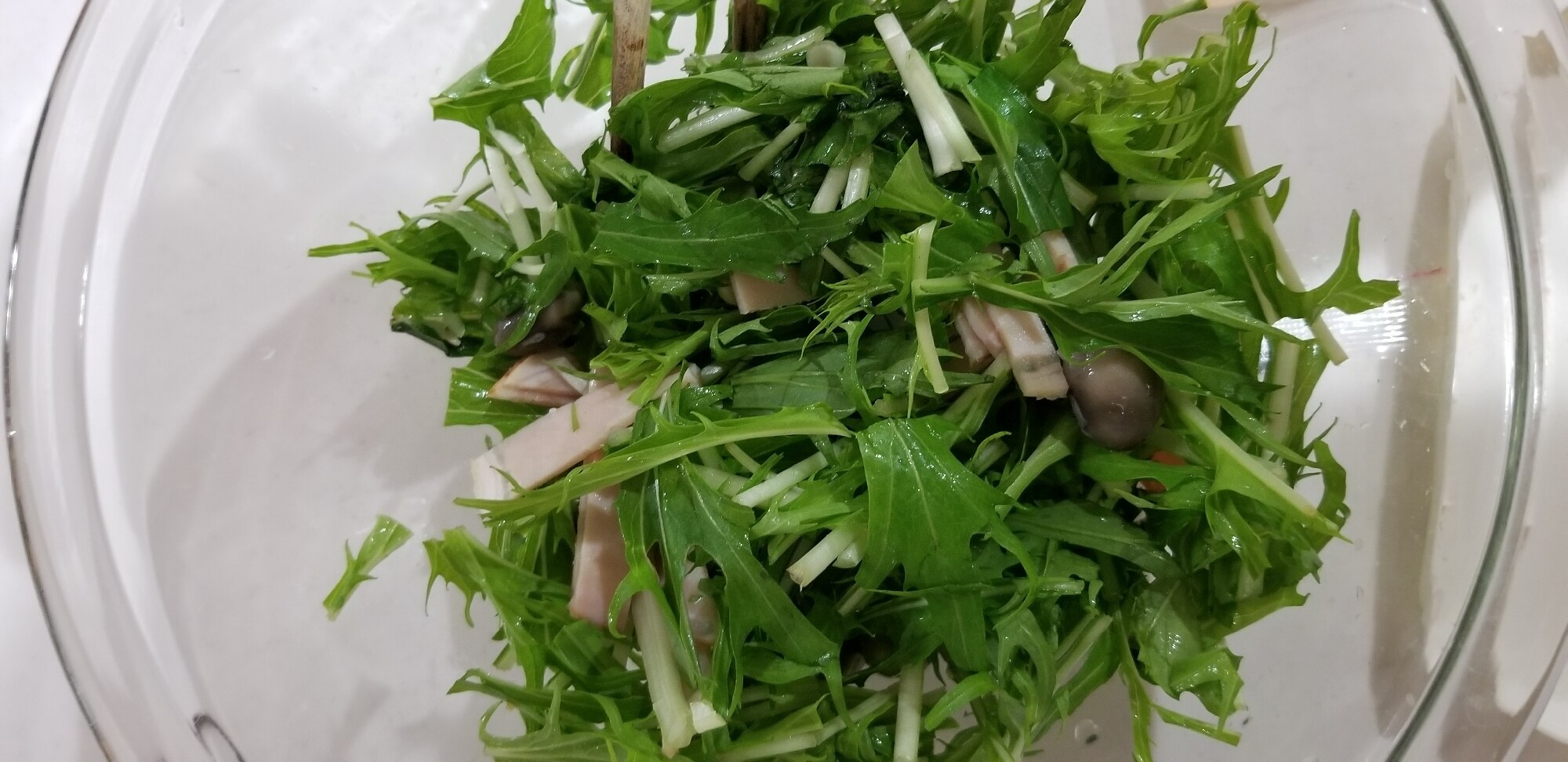 水菜、枝豆のサラダ レシピ・作り方 by しずあや - 楽天レシピ