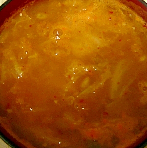 キムチ納豆チゲ雑炊