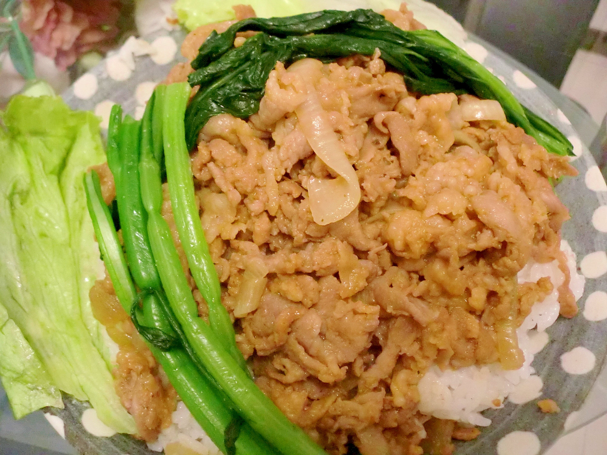 豚小間肉で美味しいプルコギ丼