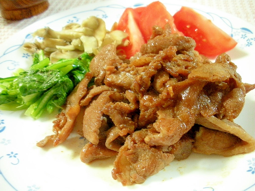 カンタンすぎ？でも美味い☆ラム肉の生姜焼き☆