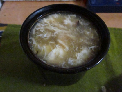白菜とエリンギの中華スープ