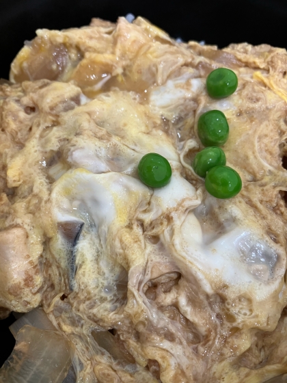 卵とたまねぎでシンプル玉子丼　親子丼風玉玉丼