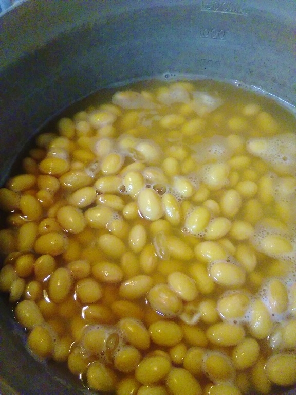水煮大豆の作り方