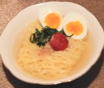 夏にピッタリ！梅しそ冷やしラーメン