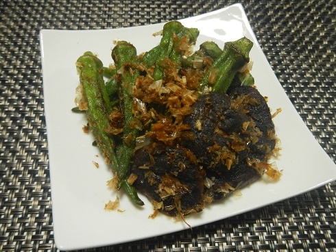 オクラと椎茸のおかか醤油焼き レシピ 作り方 By あず 楽天レシピ
