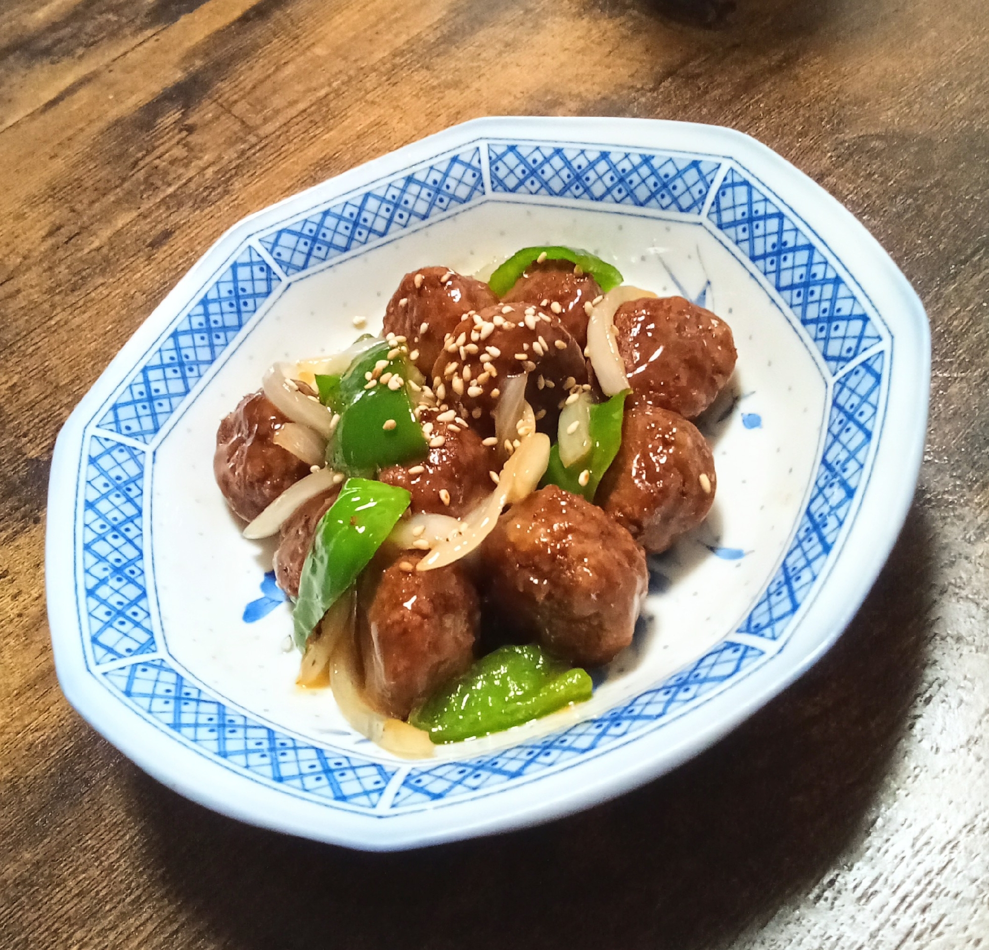 市販の甘酢肉団子De肉団子