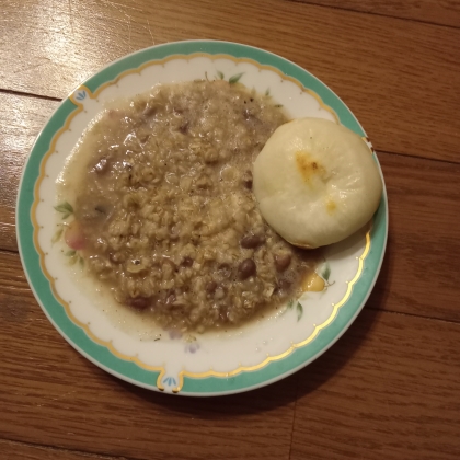 まな板なし６分！？+餅❤オートミールぜんざい♪