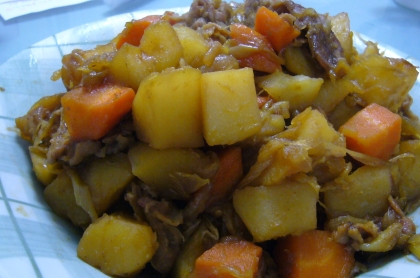 カレー粉の分量は倍増してみました。
美味しかったです。また作ります。