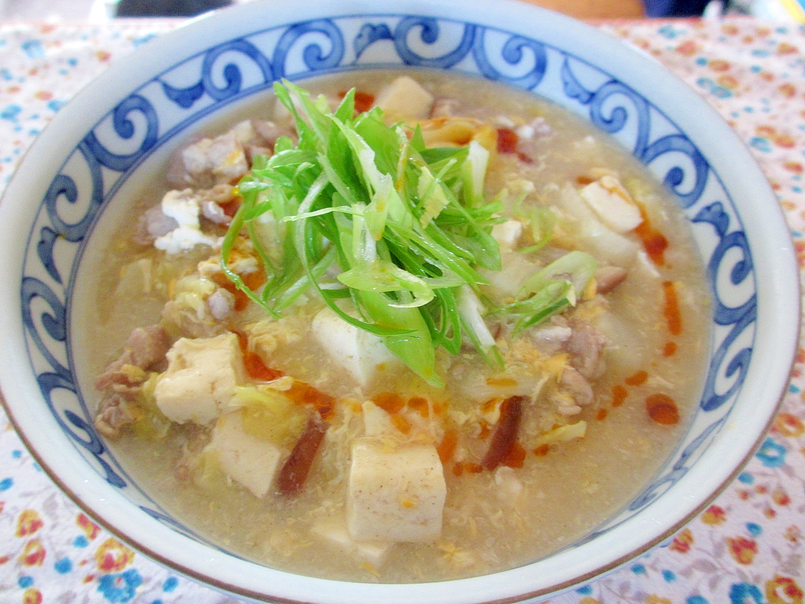 豚肉と白菜のサンラータンうどん