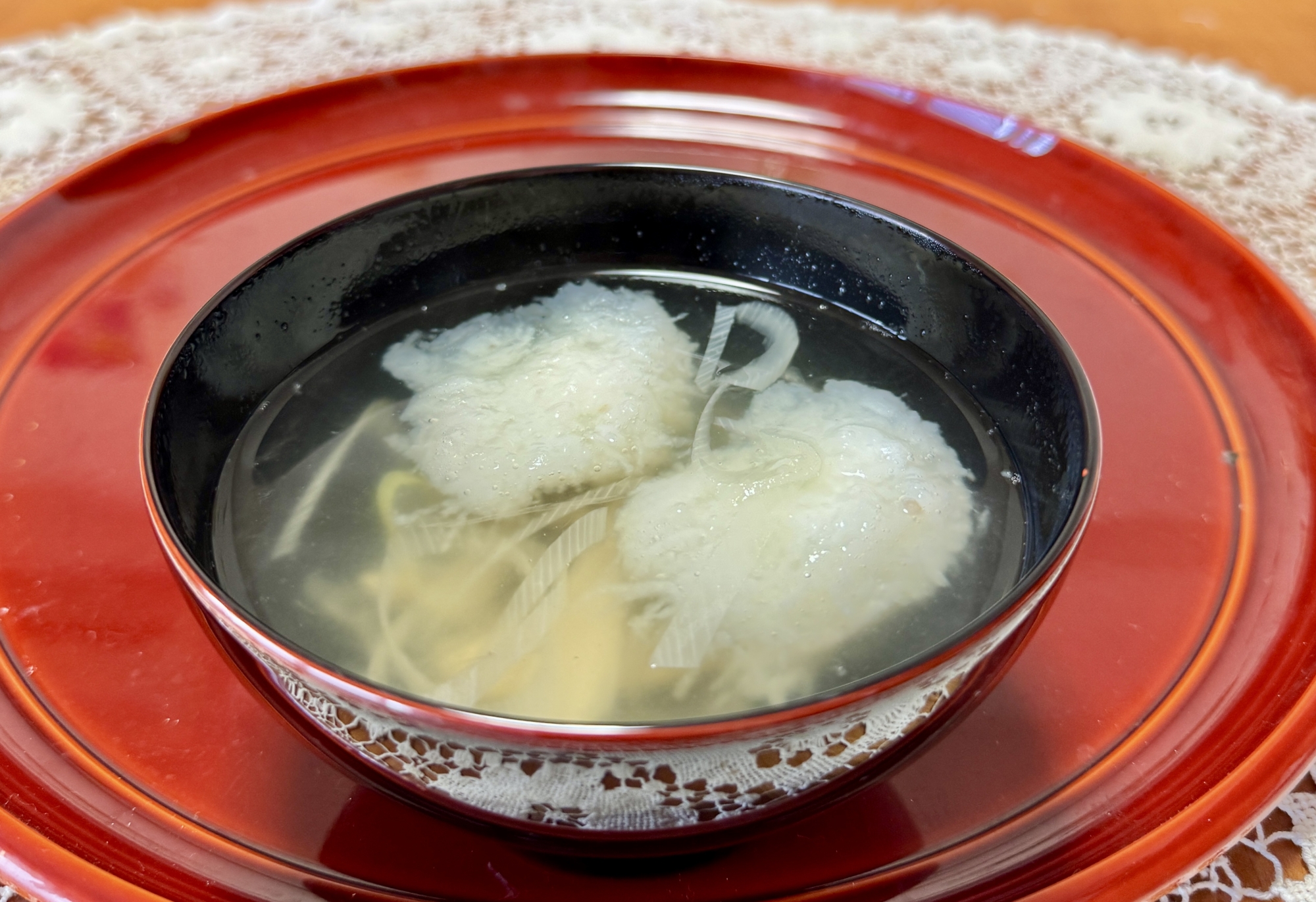 長芋としめじと長ネギの☆お吸い物
