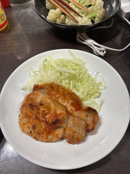 ★”豚ロース肉のポークチャップ