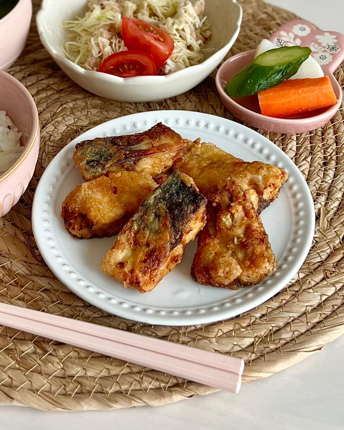 サバのカレー竜田揚げ