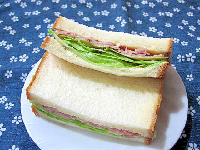 生ハムとレタスのサンドイッチ レシピ 作り方 By けいちゃん088 楽天レシピ 生ハムとレタスのサンドイッチ レシピ 作り方 By けいちゃん088 楽天レシピ