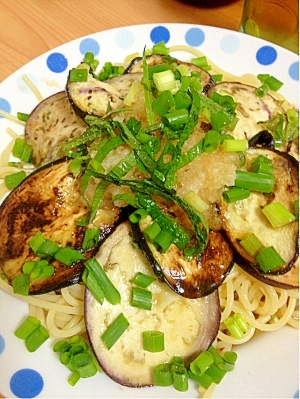 なすびの和風おろしパスタ