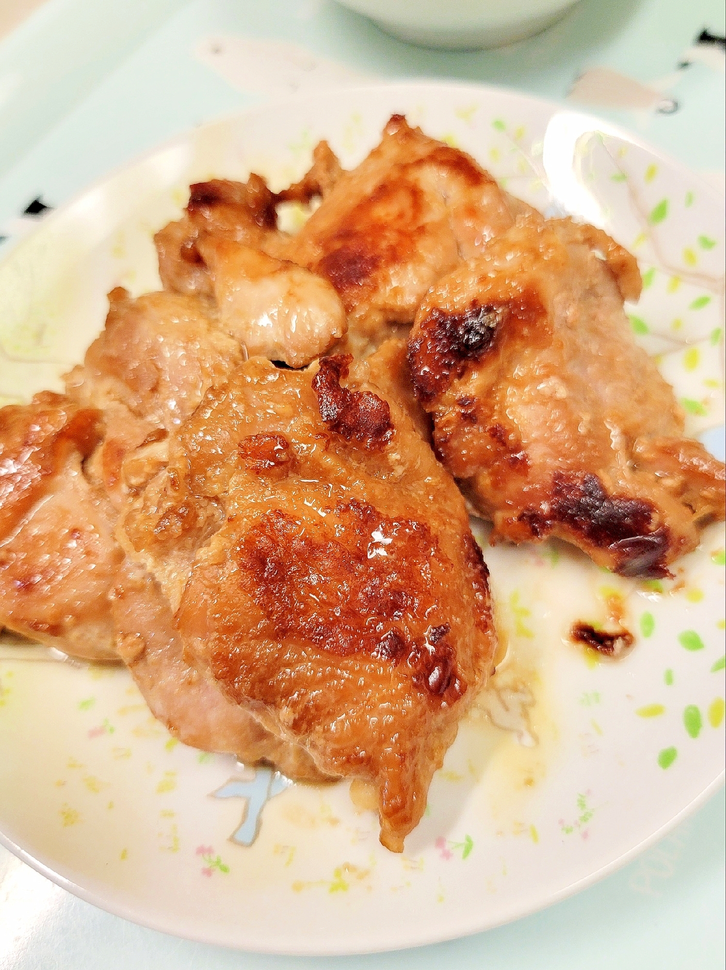 簡単♪(^^)マヨネーズ＆醤油漬け　チキン焼き♪