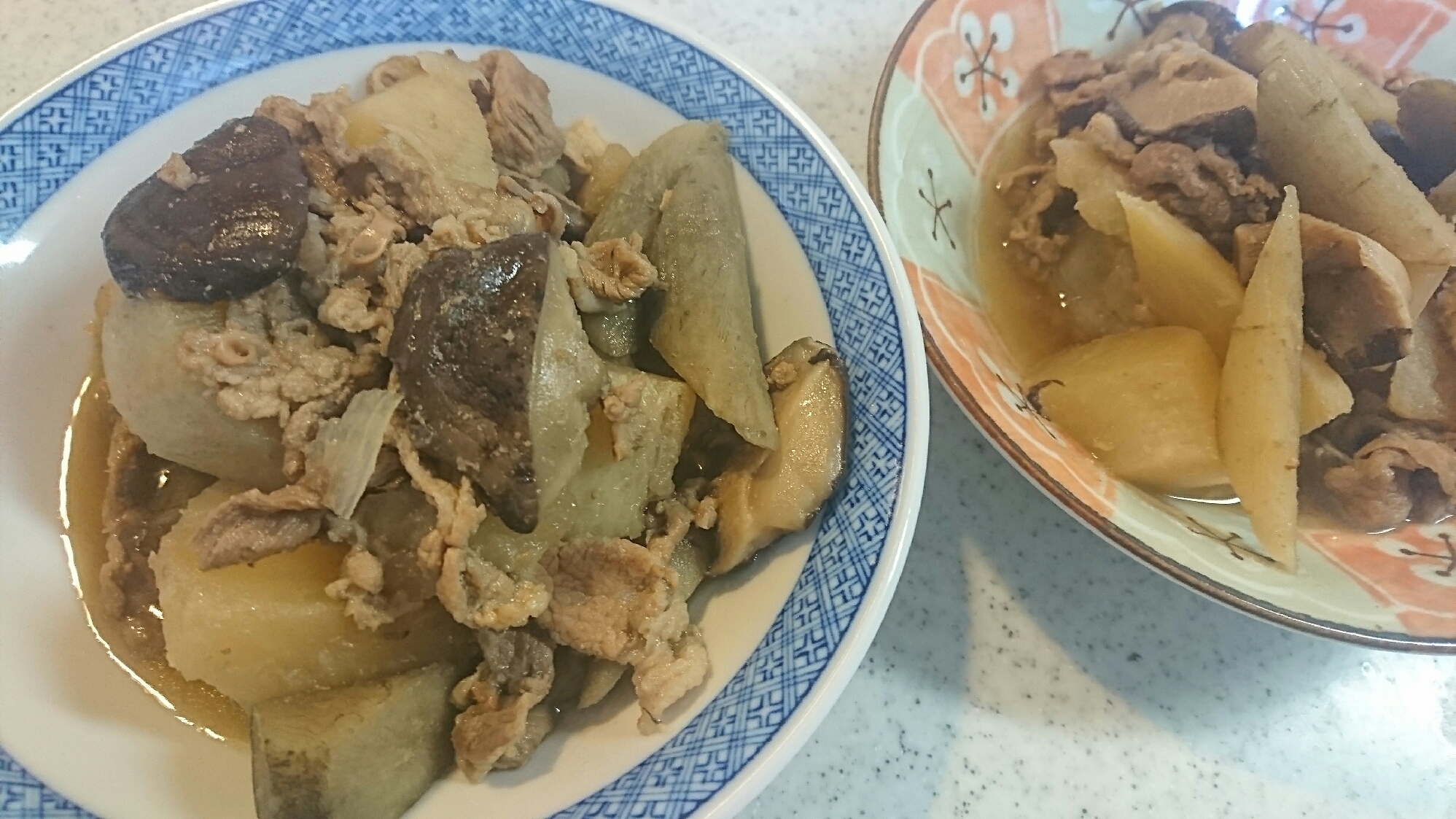 大根・ごぼう・豚こま肉の煮物