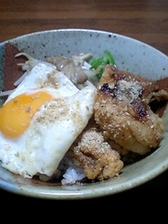鶏胸肉のから揚げ丼