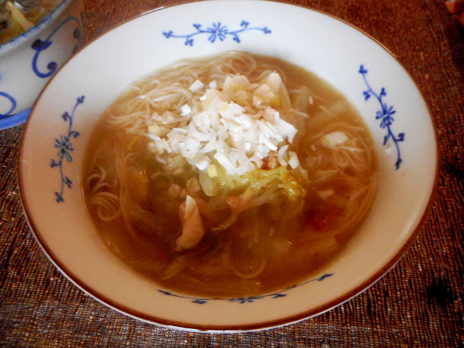 ささみと白菜のにゅう麺