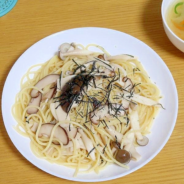 ３種のきのこの和風パスタ★減塩志向