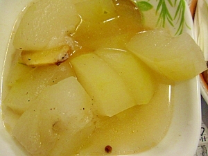 冬瓜の生姜、胡椒煮