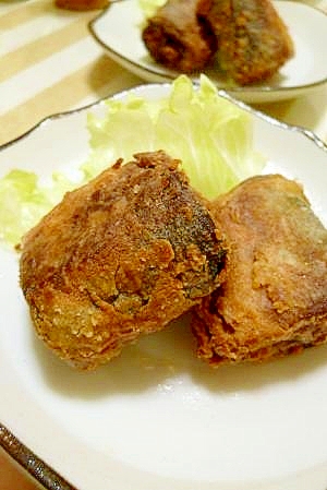 ご飯がススム~~秋刀魚の唐揚げ♪