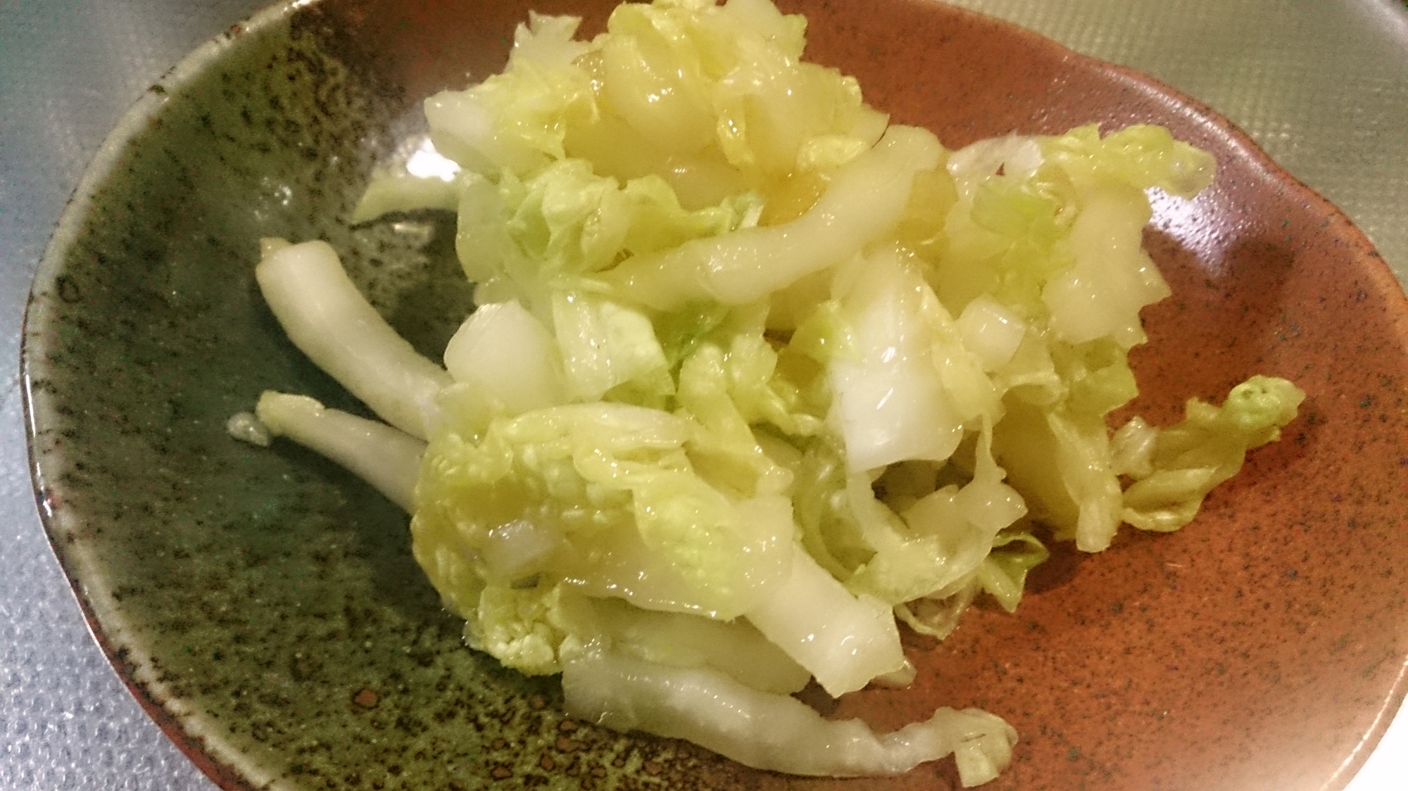 柚子ジャムを使った白菜サラダ