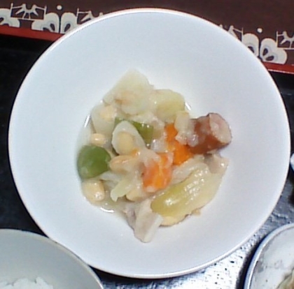 白菜と白葱のクリーム煮