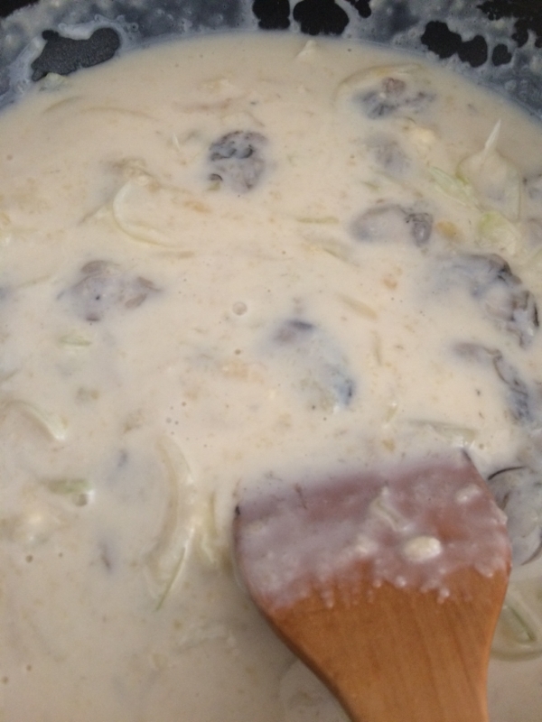牡蠣のクリームソース( ´ ▽ ` )