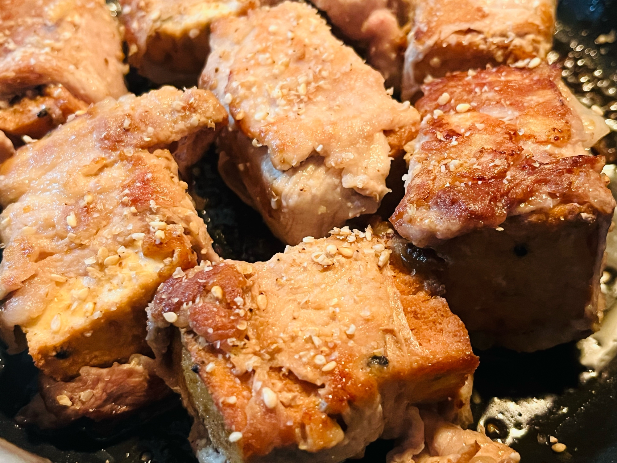 少ない肉でも満足·͜· ᕷ厚揚げの肉巻き