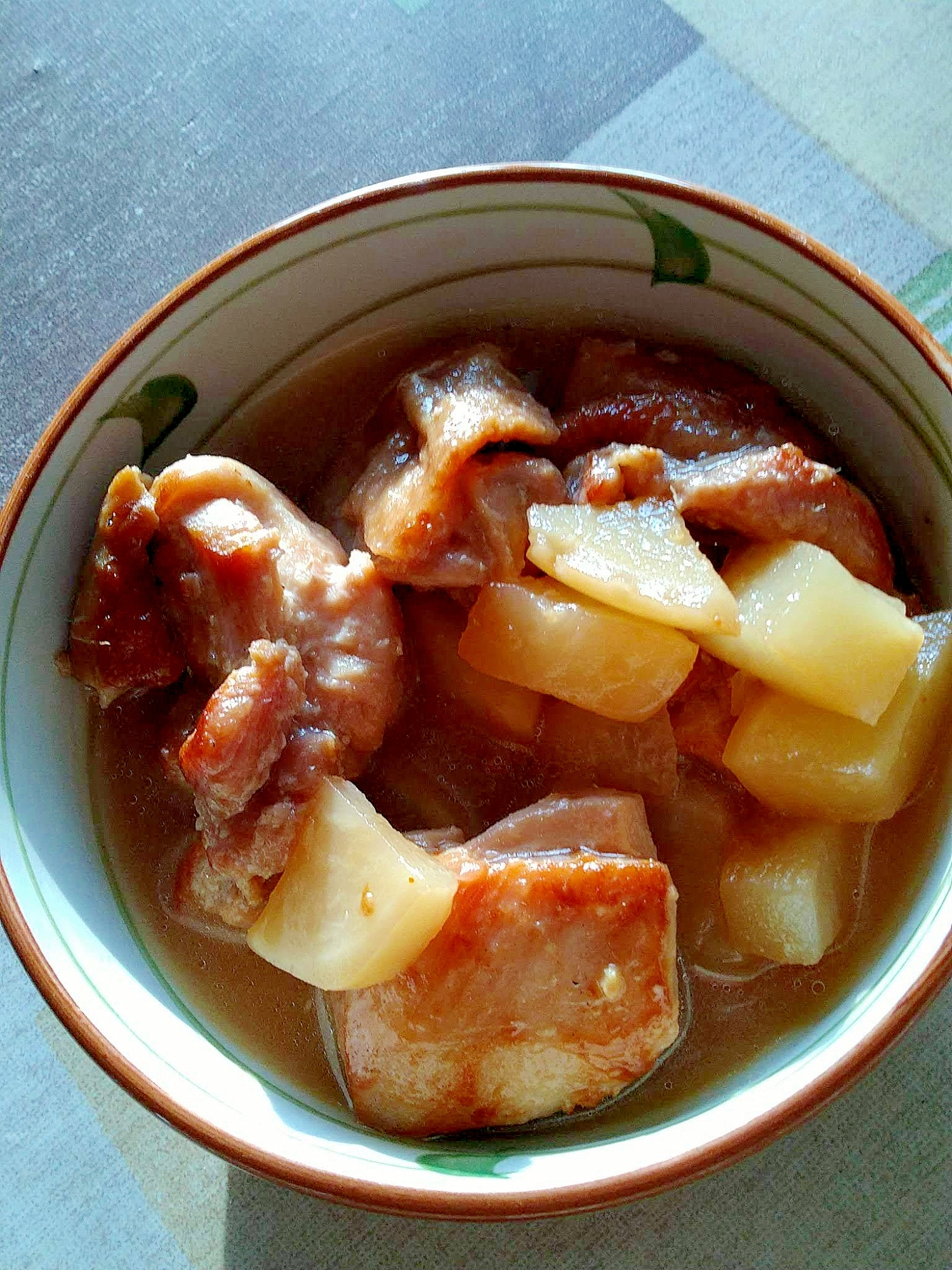 カブと鶏肉の甘辛煮