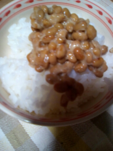 納豆の食べ方-塩麹＆きなこ♪
