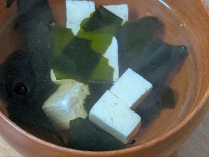 ♢豆腐とわかめのすまし汁♢