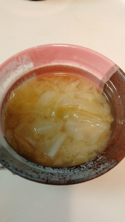 玉ねぎ＆キャベツの味噌汁