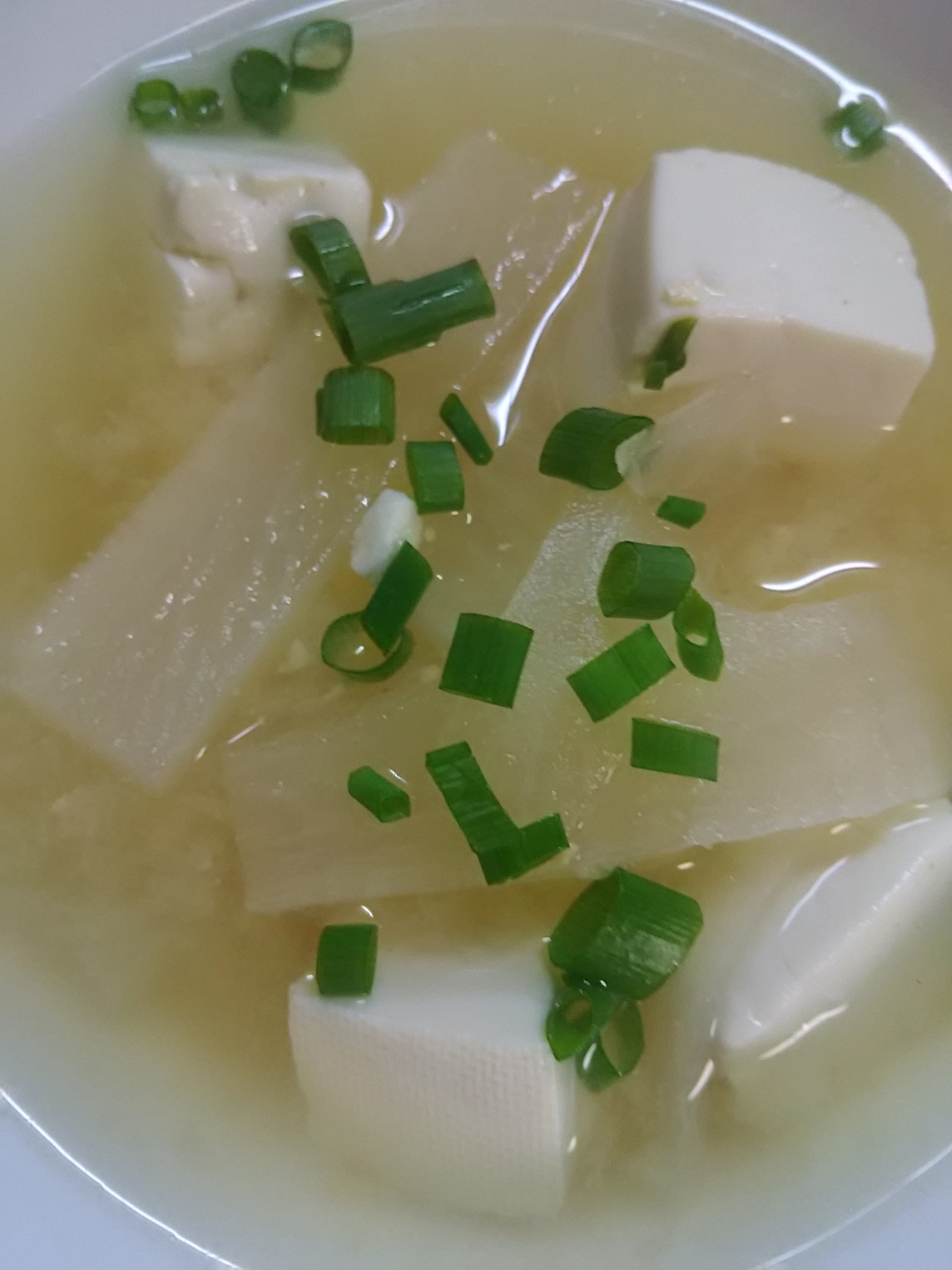 豆腐と大根のお味噌汁(^^)