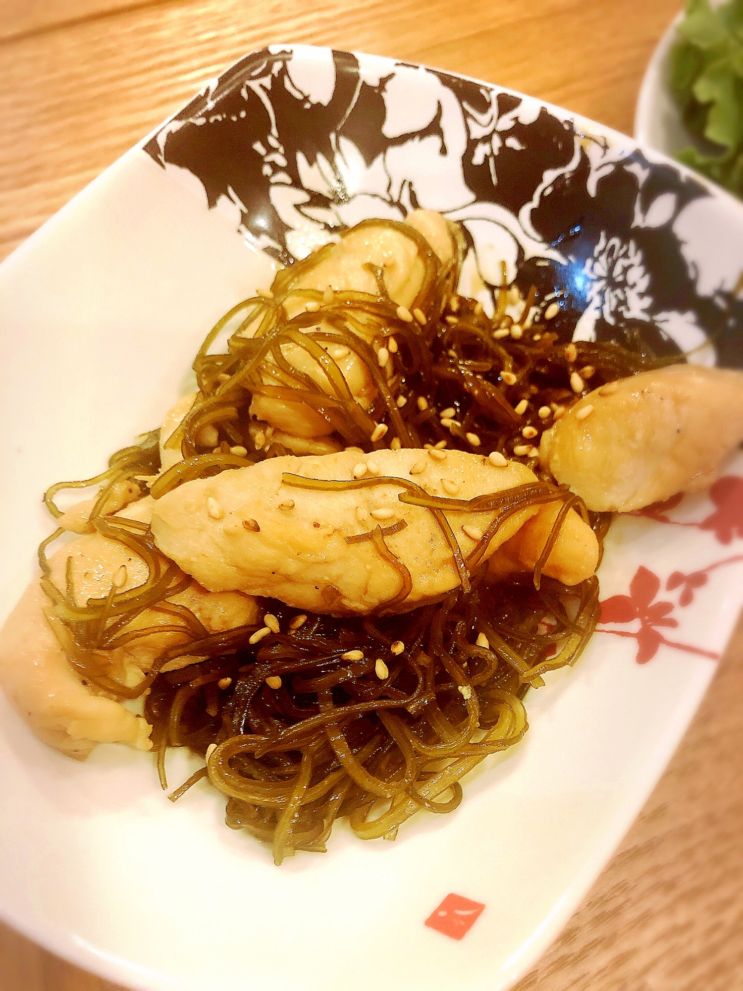 切り昆布とささみの炒め物☆