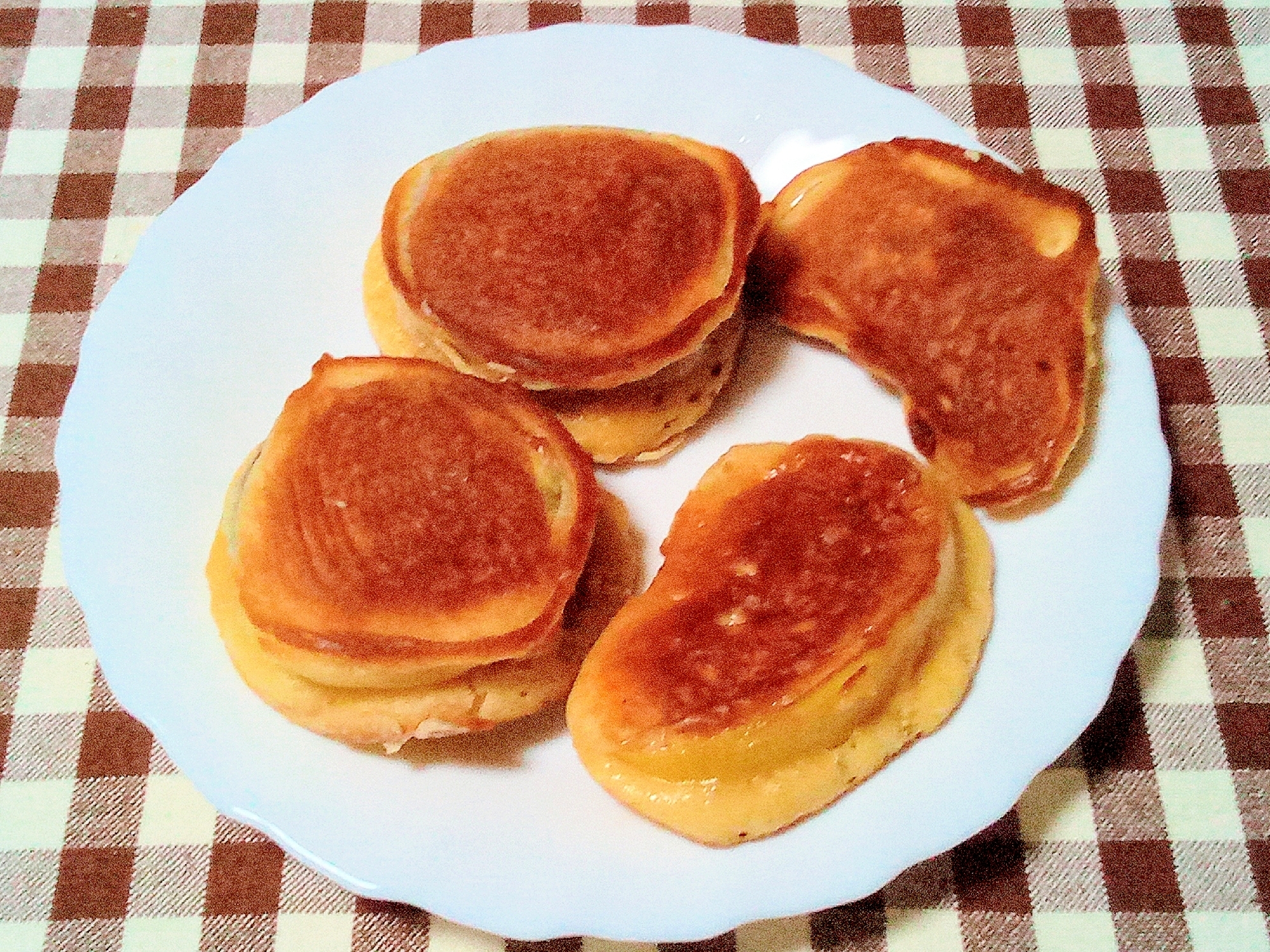 さつまいもとりんごのパンケーキ