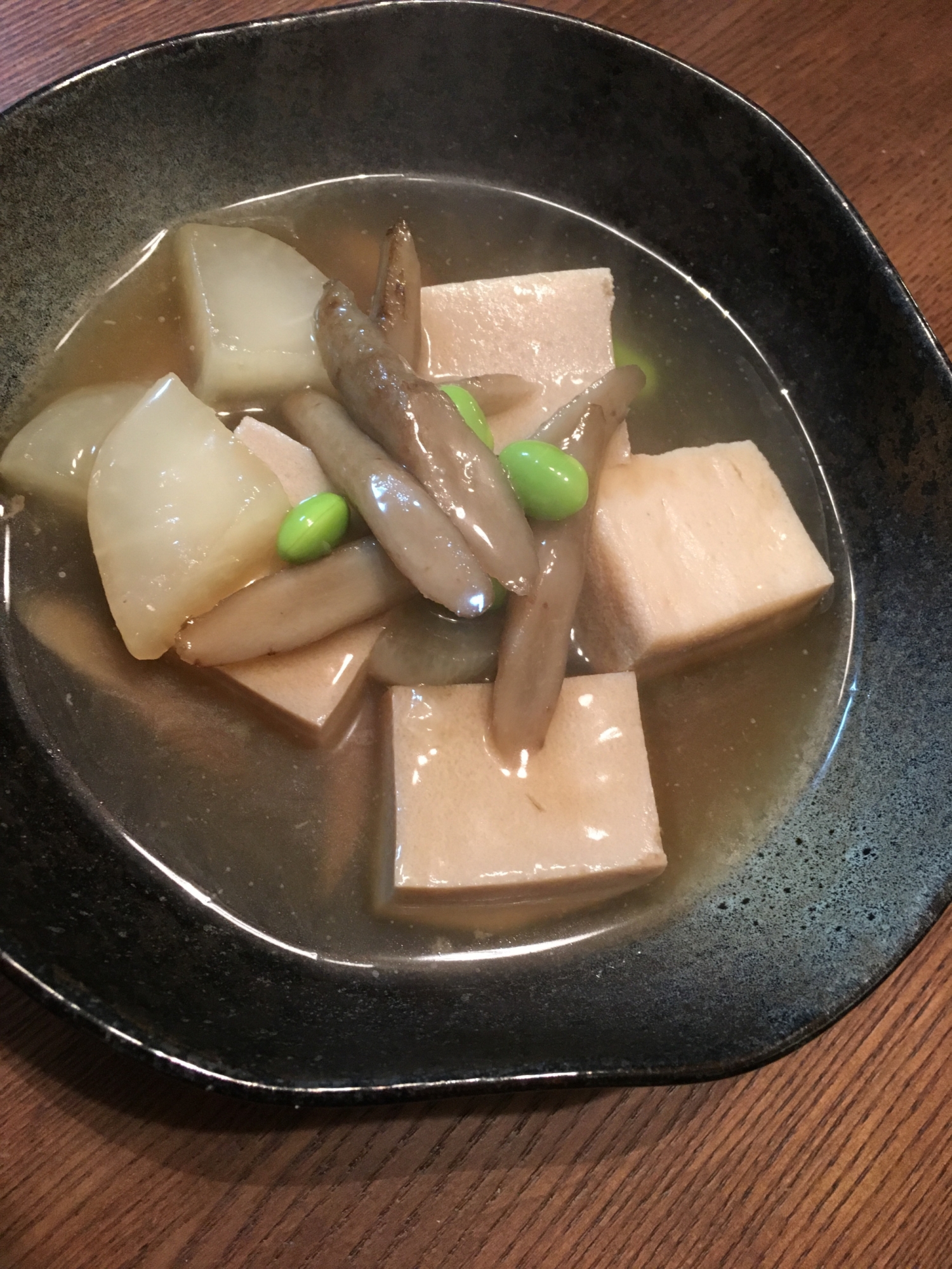 高野豆腐とゴボウの煮物