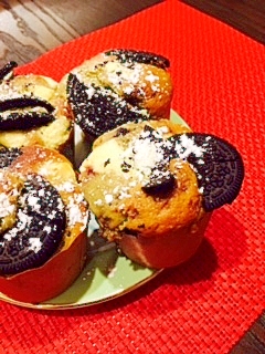 Hmでブルーベリークリームチーズ オレオマフィン レシピ 作り方 By Micmaaya 楽天レシピ