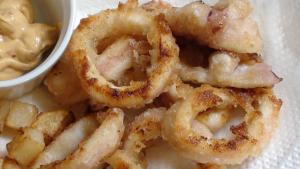 揚げないのにカラッと美味 イカのリングフライ レシピ 作り方 By とこと11 楽天レシピ