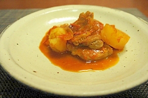 豚肉とミニトマトの煮込み