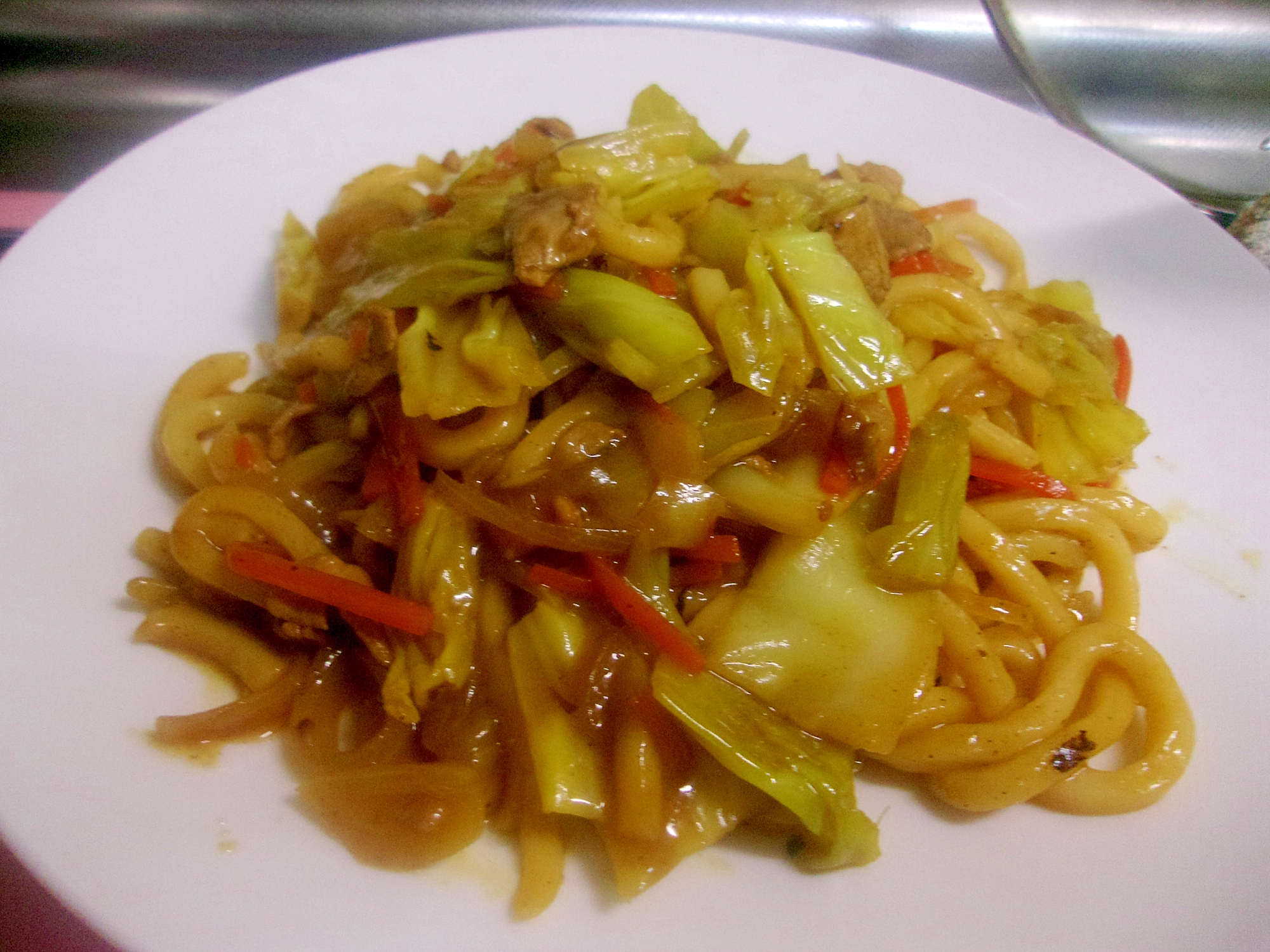 和風カレー焼きうどん